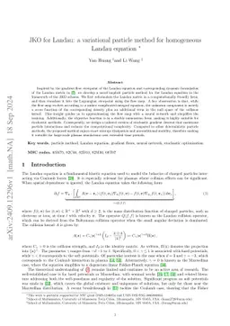JKO for Landau: a variational particle method for homogeneous Landau
  equation