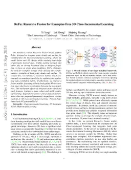 ReFu: Recursive Fusion for Exemplar-Free 3D Class-Incremental Learning