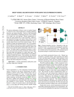 Deep vessel segmentation with joint multi-prior encoding
