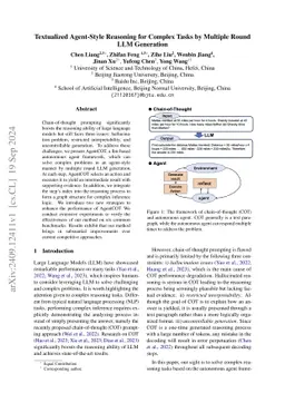 Textualized Agent-Style Reasoning for Complex Tasks by Multiple Round
  LLM Generation