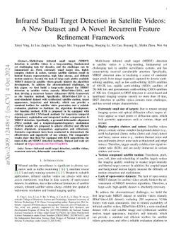 Infrared Small Target Detection in Satellite Videos: A New Dataset and A Novel Recurrent Feature Refinement Framework