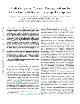 AudioComposer: Towards Fine-grained Audio Generation with Natural Language Descriptions