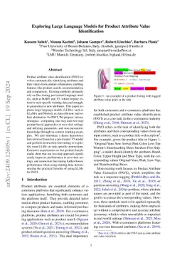 Exploring Large Language Models for Product Attribute Value
  Identification