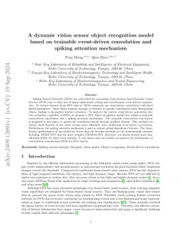 A dynamic vision sensor object recognition model based on trainable
  event-driven convolution and spiking attention mechanism
