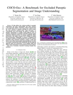 COCO-OLAC: A Benchmark for Occluded Panoptic Segmentation and Image Understanding