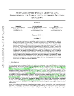 Enhancing Unsupervised Sentence Embeddings via Knowledge-Driven Data Augmentation and Gaussian-Decayed Contrastive Learning