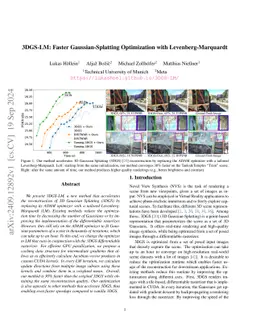 3DGS-LM: Faster Gaussian-Splatting Optimization with Levenberg-Marquardt
