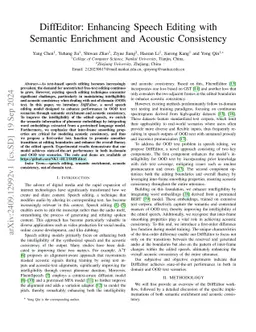 DiffEditor: Enhancing Speech Editing with Semantic Enrichment and
  Acoustic Consistency