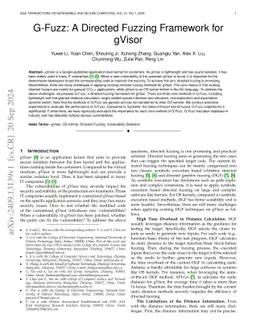 G-Fuzz: A Directed Fuzzing Framework for gVisor