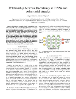 Relationship between Uncertainty in DNNs and Adversarial Attacks
