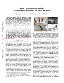 From Cognition to Precognition: A Future-Aware Framework for Social Navigation