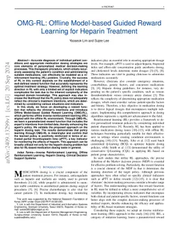 OMG-RL:Offline Model-based Guided Reward Learning for Heparin Treatment