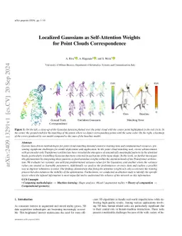 Localized Gaussians as Self-Attention Weights for Point Clouds
  Correspondence
