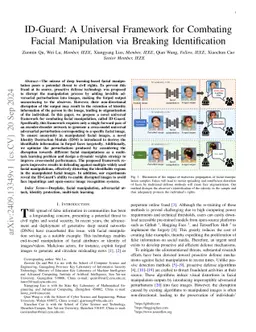 ID-Guard: A Universal Framework for Combating Facial Manipulation via Breaking Identification