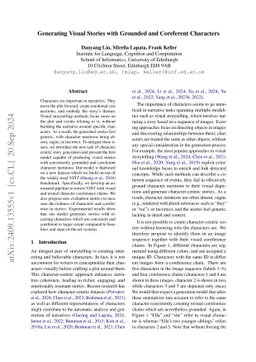 Generating Visual Stories with Grounded and Coreferent Characters