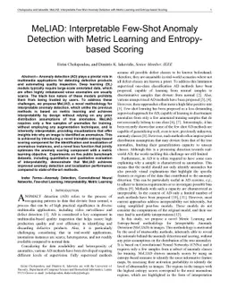 MeLIAD: Interpretable Few-Shot Anomaly Detection with Metric Learning
  and Entropy-based Scoring