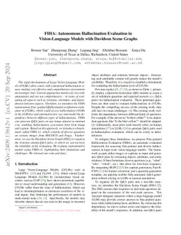 FIHA: Autonomous Hallucination Evaluation in Vision-Language Models with Davidson Scene Graphs