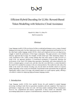 Efficient Hybrid Inference for LLMs: Reward-Based Token Modelling with
  Selective Cloud Assistance