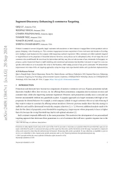 Segment Discovery: Enhancing E-commerce Targeting