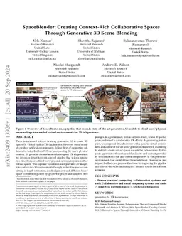 SpaceBlender: Creating Context-Rich Collaborative Spaces Through
  Generative 3D Scene Blending