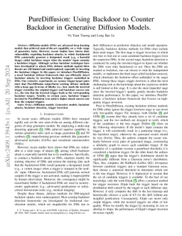 PureDiffusion: Using Backdoor to Counter Backdoor in Generative
  Diffusion Models