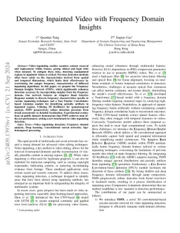 Detecting Inpainted Video with Frequency Domain Insights