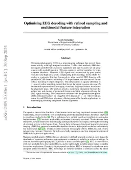 Optimising EEG decoding with refined sampling and multimodal feature
  integration