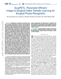 SurgPETL: Parameter-Efficient Image-to-Surgical-Video Transfer Learning
  for Surgical Phase Recognition