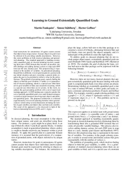 Learning to Ground Existentially Quantified Goals