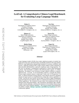 LexEval: A Comprehensive Chinese Legal Benchmark for Evaluating Large
  Language Models