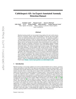 CableInspect-AD: An Expert-Annotated Anomaly Detection Dataset