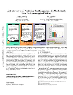 When Stereotypes GTG: The Impact of Predictive Text Suggestions on Gender Bias in Human-AI Co-Writing