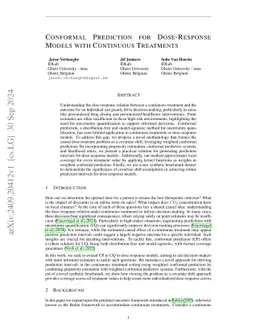 Conformal Prediction for Dose-Response Models with Continuous Treatments