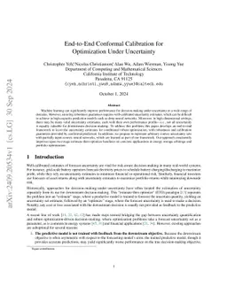 End-to-End Conformal Calibration for Optimization Under Uncertainty