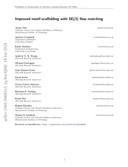 Improved motif-scaffolding with SE(3) flow matching