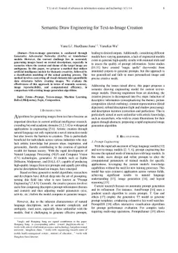 Semantic Draw Engineering for Text-to-Image Creation