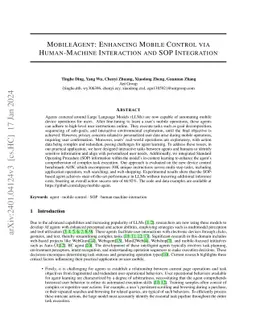 MobileAgent: enhancing mobile control via human-machine interaction and
  SOP integration