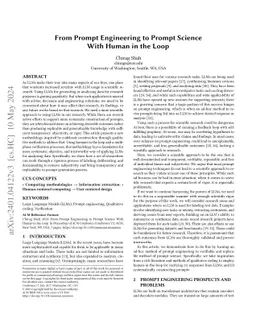 From Prompt Engineering to Prompt Science With Human in the Loop