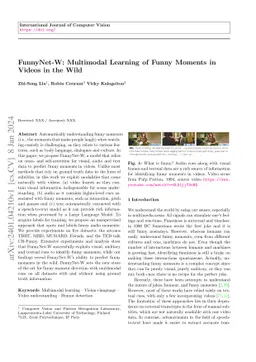 FunnyNet-W: Multimodal Learning of Funny Moments in Videos in the Wild