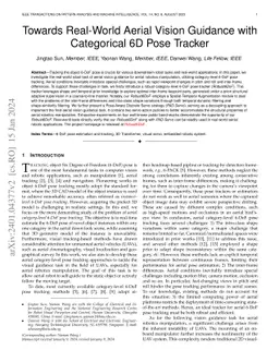 Towards Real-World Aerial Vision Guidance with Categorical 6D Pose
  Tracker