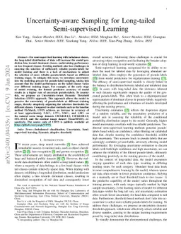 Uncertainty-aware Sampling for Long-tailed Semi-supervised Learning