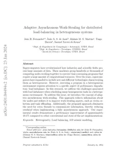 Adaptive Asynchronous Work-Stealing for distributed load-balancing in
  heterogeneous systems
