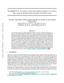 TechGPT-2.0: A large language model project to solve the task of
  knowledge graph construction