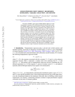 Semi-Supervised Deep Sobolev Regression: Estimation and Variable Selection by ReQU Neural Network