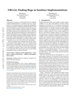 UBfuzz: Finding Bugs in Sanitizer Implementations