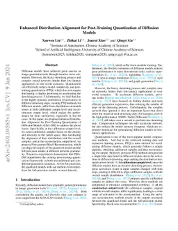 EDA-DM: Enhanced Distribution Alignment for Post-Training Quantization of Diffusion Models