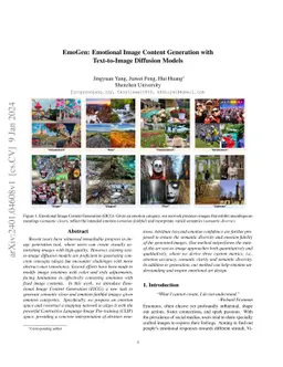 EmoGen: Emotional Image Content Generation with Text-to-Image Diffusion
  Models