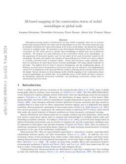 AI-based Mapping of the Conservation Status of Orchid Assemblages at
  Global Scale