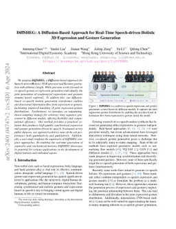 DiffSHEG: A Diffusion-Based Approach for Real-Time Speech-driven
  Holistic 3D Expression and Gesture Generation