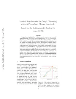 Masked AutoEncoder for Graph Clustering without Pre-defined Cluster
  Number k